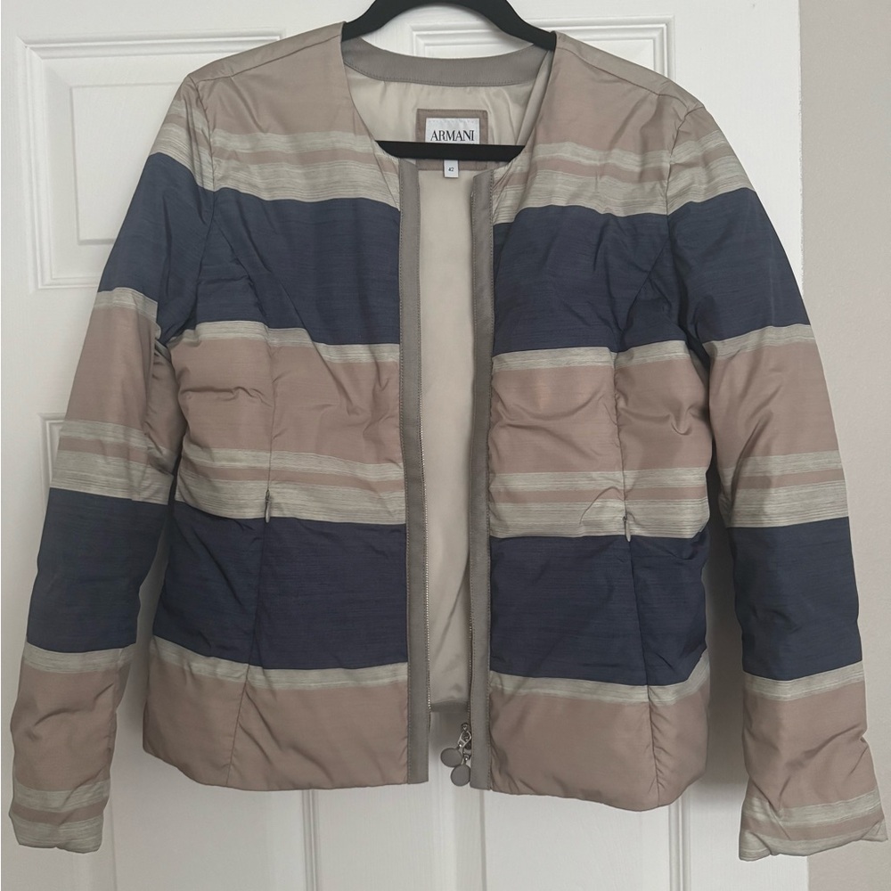 Striped Puffer Jacket - Picture 2 of 7